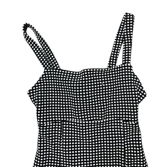 FREE PEOPLE Bardot Mini Dress Black White Size Medium - Picture 6 of 10